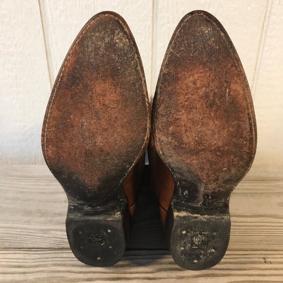 Dan Post Milwaukee Mens Pecan Brown Leather Western Dress Boots 9.5 EW 111R - Picture 7 of 13